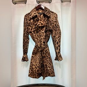 Dolce & Gabbana leopard print light weight  trench or dress as desired!